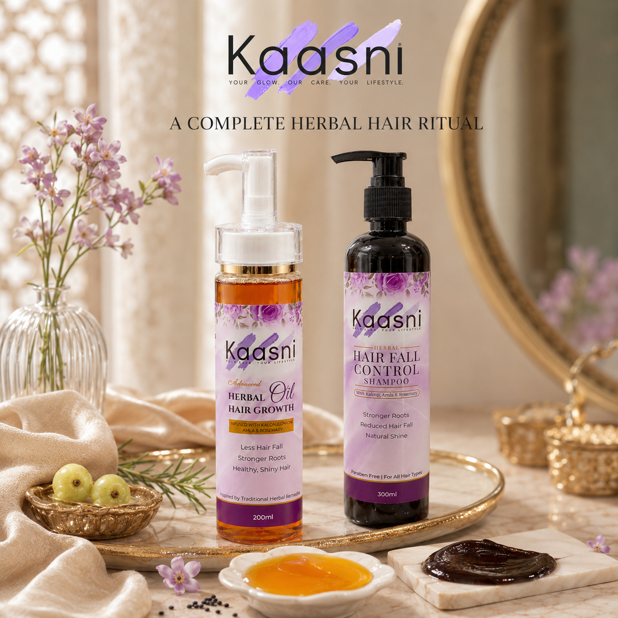 Buy Hair Oil 200ml, Get Shampoo FREE 300ml
