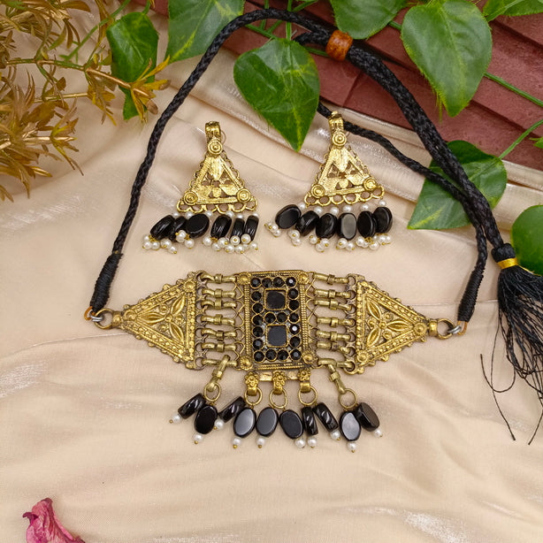 Handmade Rectangle Choker Set