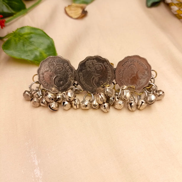 Antique Triple-Coin Ring - Adjustable