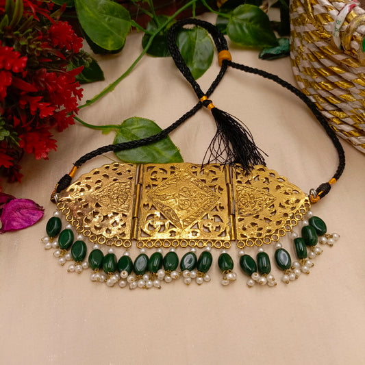 Vintage Choker with Beads